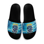 Blue Shark Cape Verde Football Slide Sandals First World Cup 2026