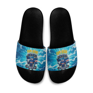 Blue Shark Cape Verde Football Slide Sandals First World Cup 2026