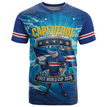 Blue Shark Cape Verde Football T shirt First World Cup 2026 - African Pride