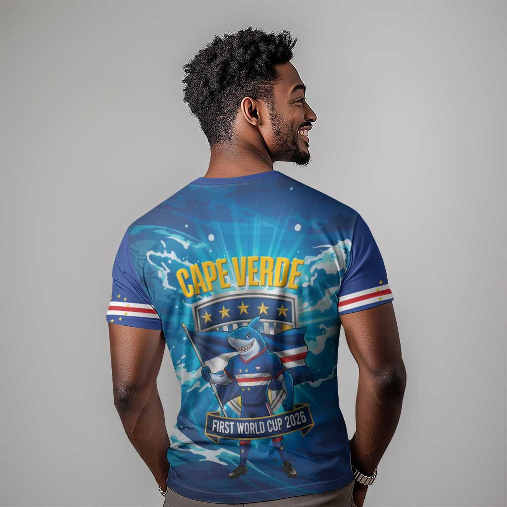 Blue Shark Cape Verde Football T shirt First World Cup 2026 - African Pride