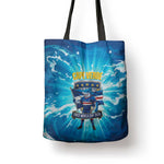 Blue Shark Cape Verde Football Tote Bag First World Cup 2026