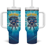Blue Shark Cape Verde Football Tumbler With Handle First World Cup 2026 - African Pride