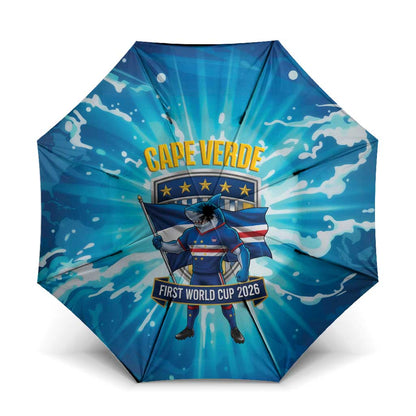 Blue Shark Cape Verde Football Umbrella First World Cup 2026