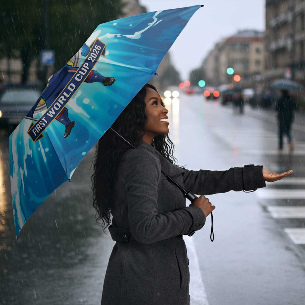Blue Shark Cape Verde Football Umbrella First World Cup 2026
