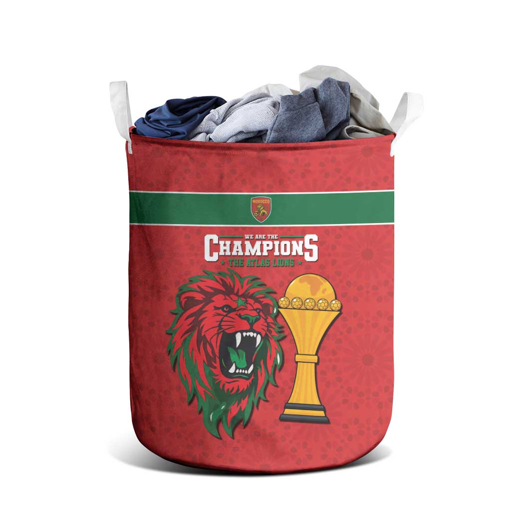 Morocco Champions Football Laundry Basket Atlas Lions Rise