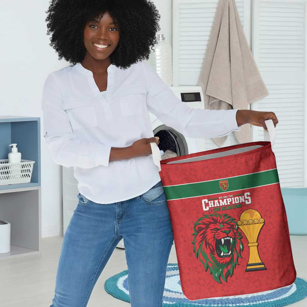 Morocco Champions Football Laundry Basket Atlas Lions Rise