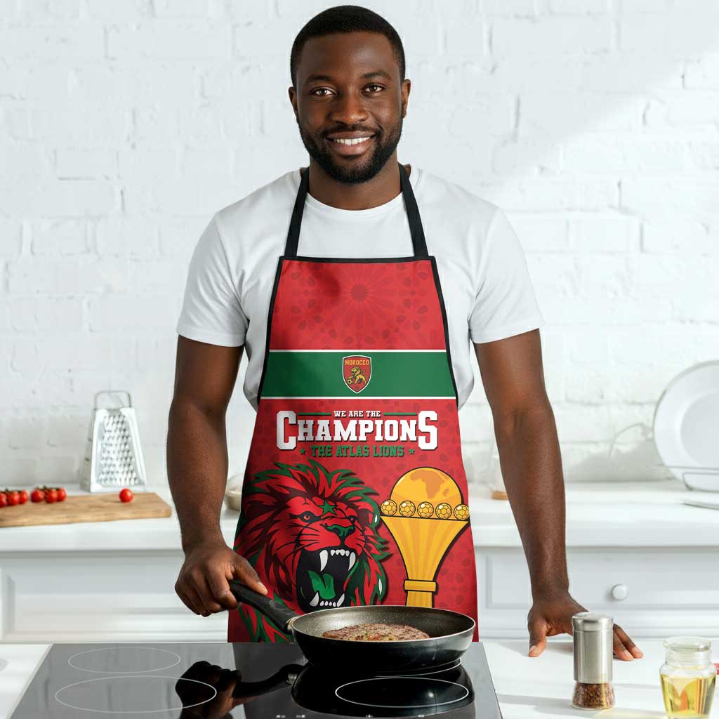 Morocco Champions Football Apron Atlas Lions Rise