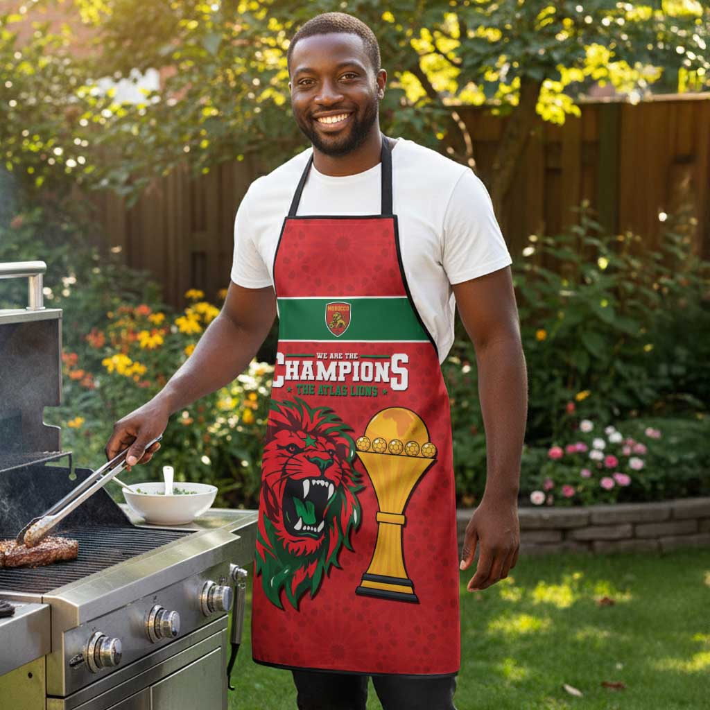 Morocco Champions Football Apron Atlas Lions Rise