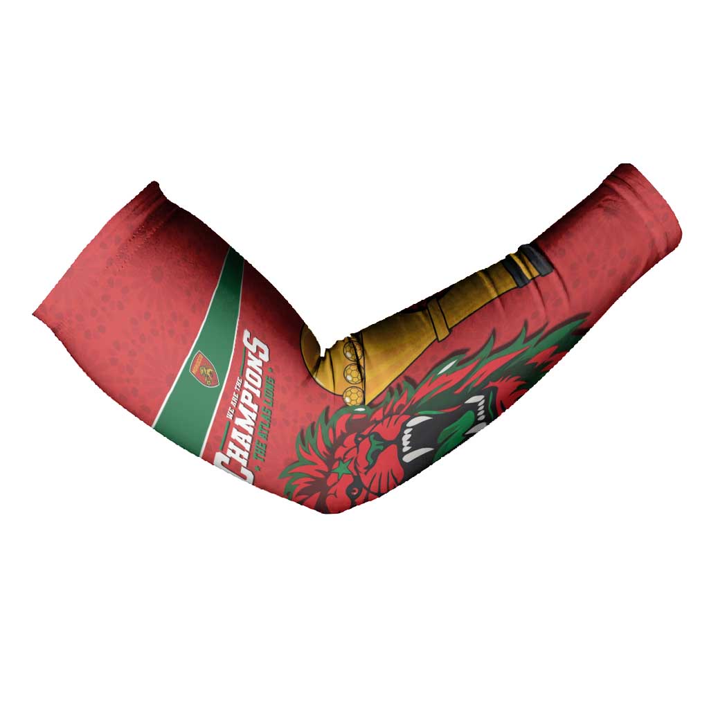 Morocco Champions Football Custom Arm Sleeves Atlas Lions Rise
