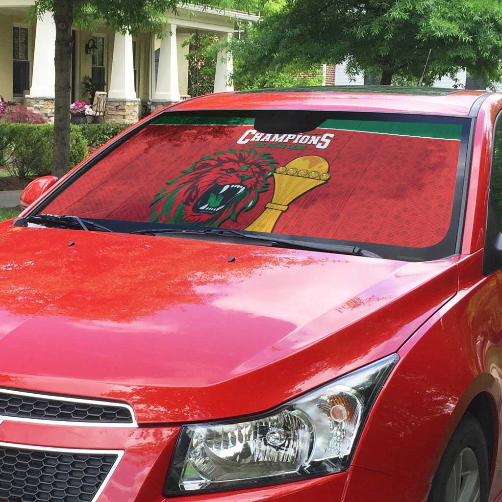 Morocco Champions Football Auto Sun Shade Atlas Lions Rise
