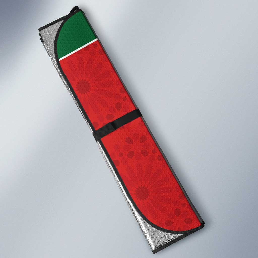 Morocco Champions Football Auto Sun Shade Atlas Lions Rise