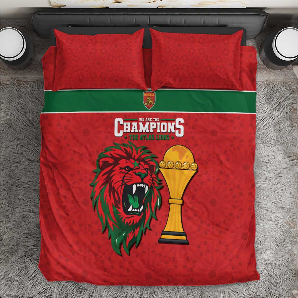 Morocco Champions Football Bedding Set Atlas Lions Rise