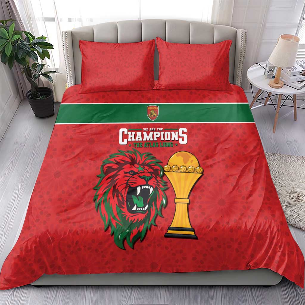 Morocco Champions Football Bedding Set Atlas Lions Rise