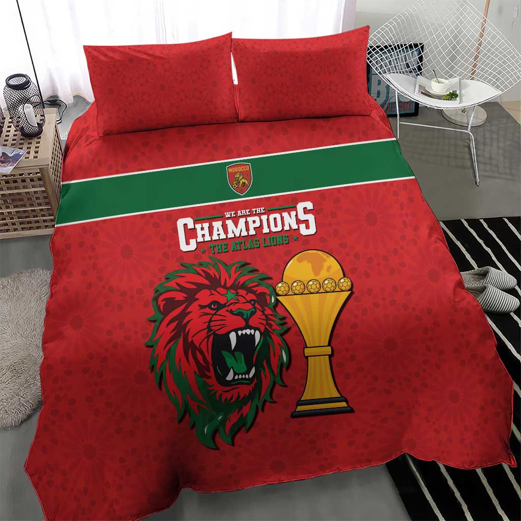 Morocco Champions Football Bedding Set Atlas Lions Rise