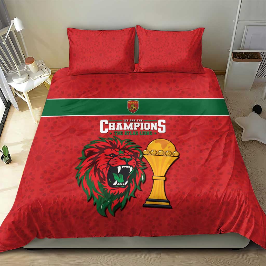Morocco Champions Football Bedding Set Atlas Lions Rise