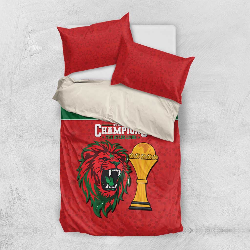 Morocco Champions Football Bedding Set Atlas Lions Rise