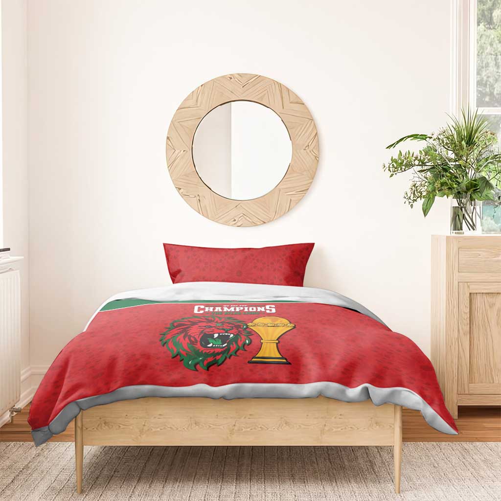 Morocco Champions Football Bedding Set Atlas Lions Rise