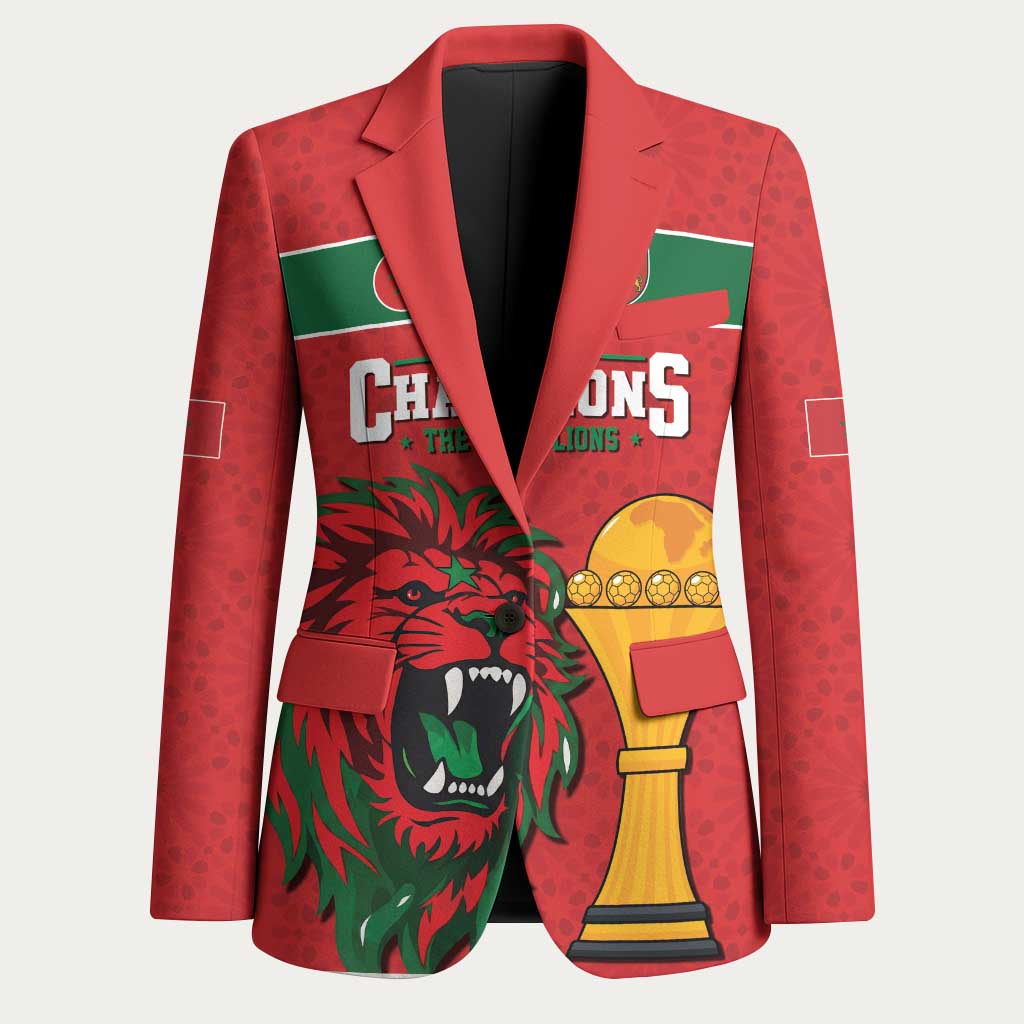 Morocco Champions Football Custom Blazer Atlas Lions Rise