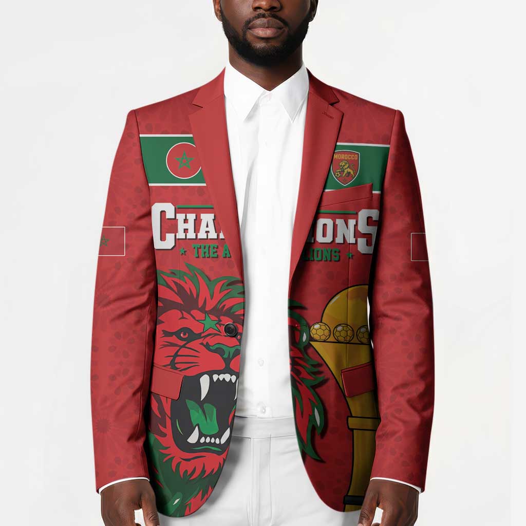 Morocco Champions Football Custom Blazer Atlas Lions Rise