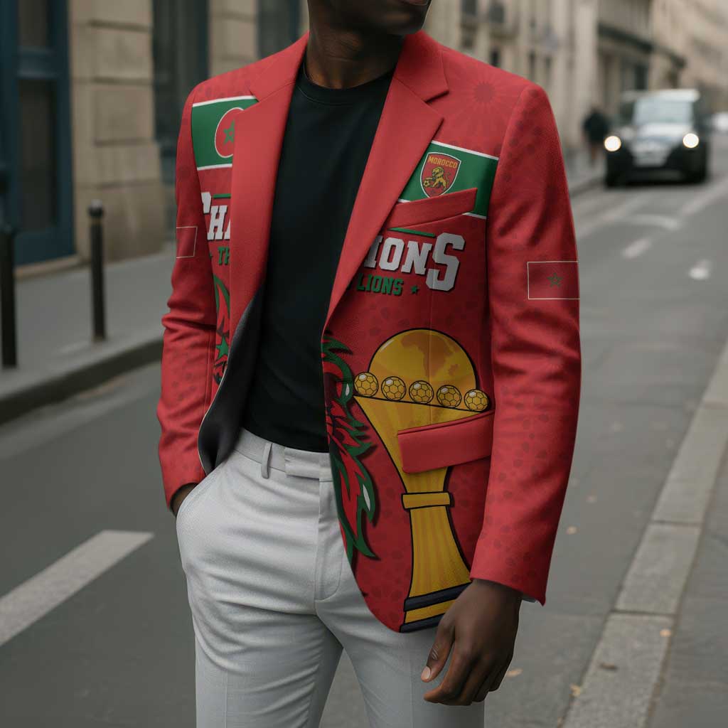 Morocco Champions Football Custom Blazer Atlas Lions Rise