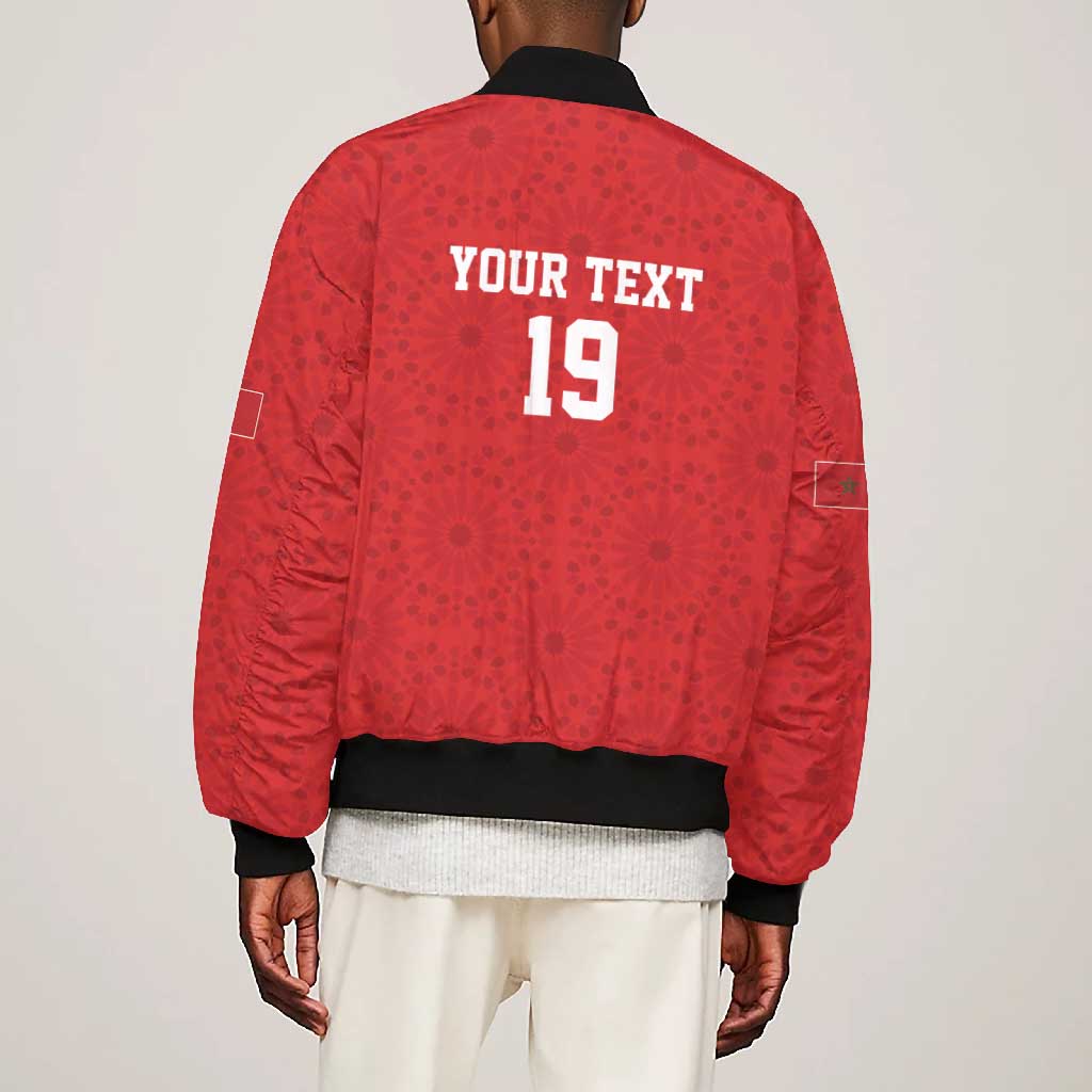 Morocco Champions Football Custom Bomber Jacket Atlas Lions Rise