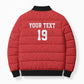 Morocco Champions Football Custom Bomber Puffer Jacket Atlas Lions Rise
