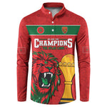 Morocco Champions Football Custom Button Sweatshirt Atlas Lions Rise