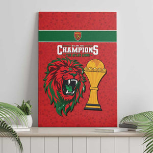Morocco Champions Football Canvas Wall Art Atlas Lions Rise