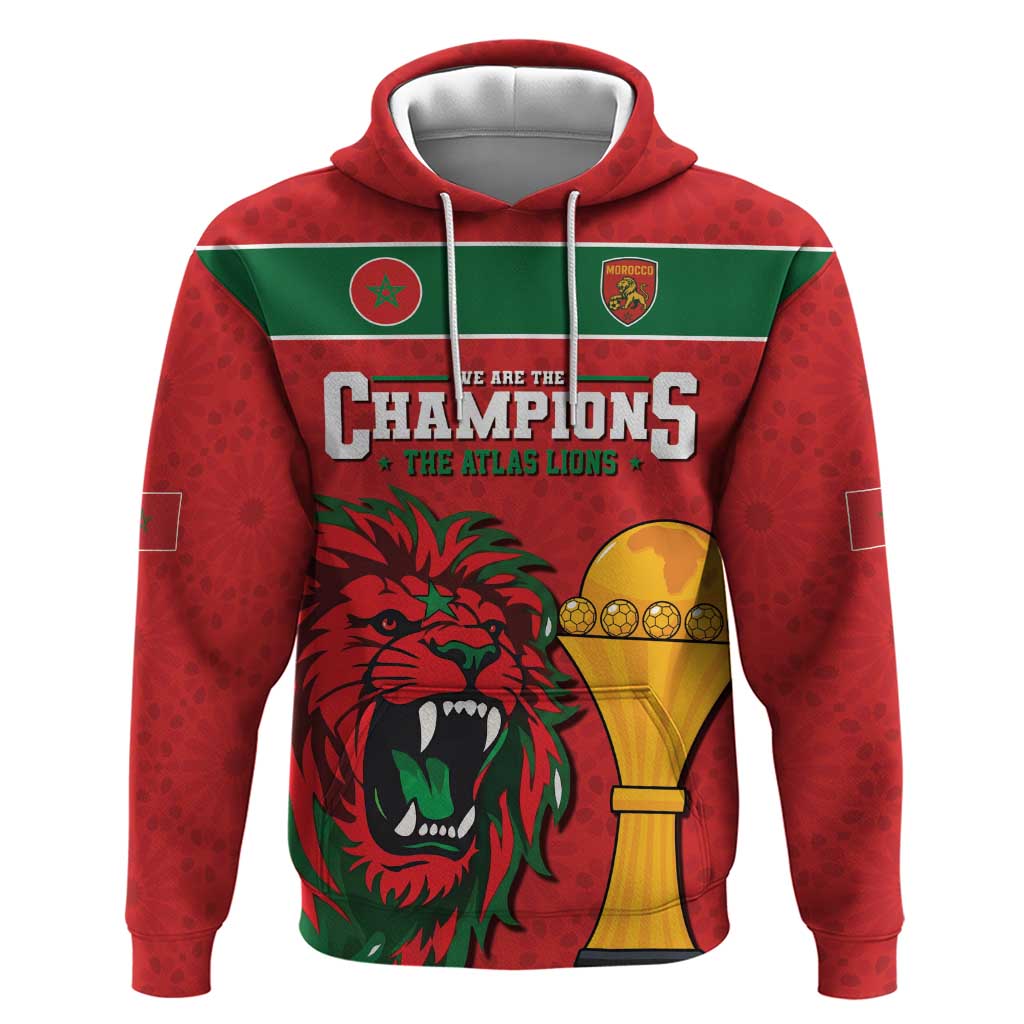 Morocco Champions Football Custom Hoodie Atlas Lions Rise