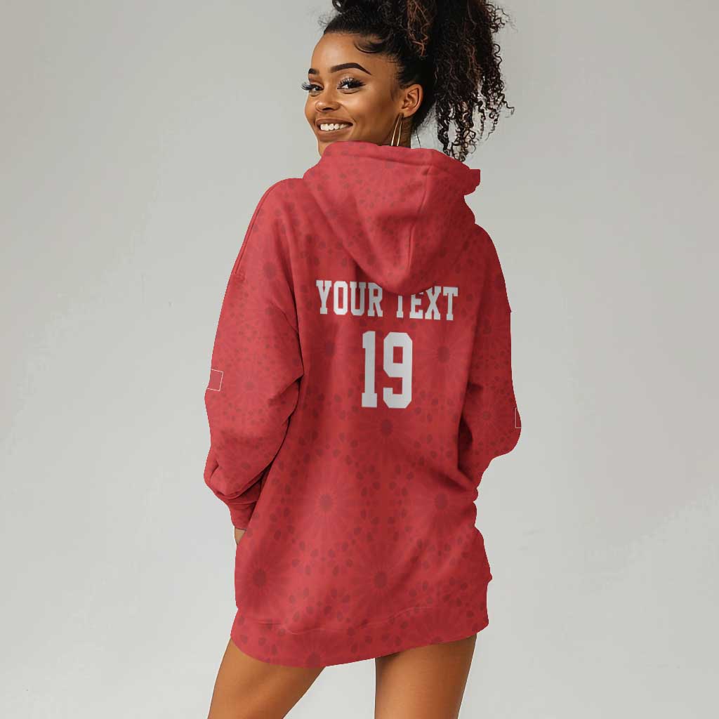 Morocco Champions Football Custom Hoodie Dress Atlas Lions Rise