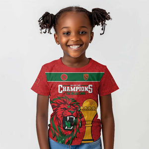 Morocco Champions Football Custom Kid T shirt Atlas Lions Rise