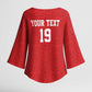 Morocco Champions Football Custom Kimono Sleeve Blouse Atlas Lions Rise
