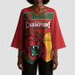 Morocco Champions Football Custom Kimono Sleeve Blouse Atlas Lions Rise