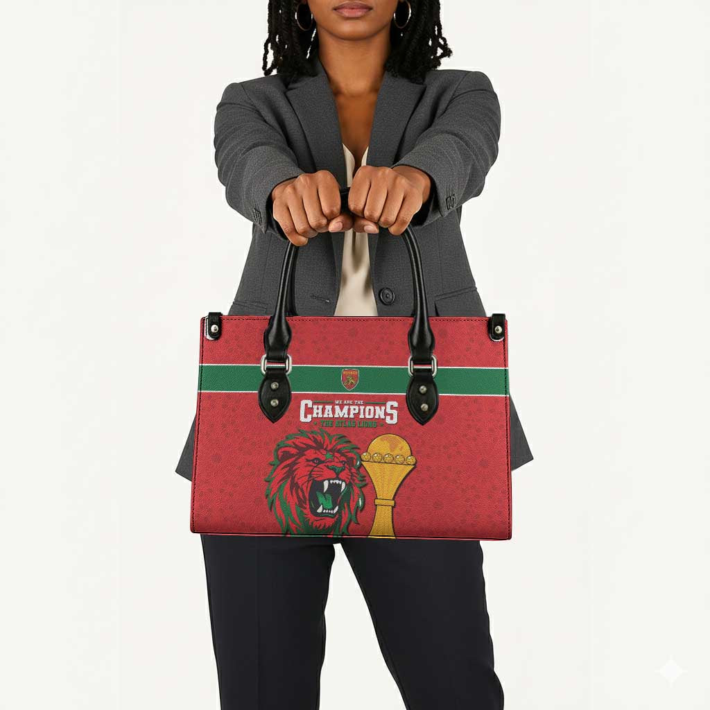 Morocco Champions Football Leather Bag Atlas Lions Rise
