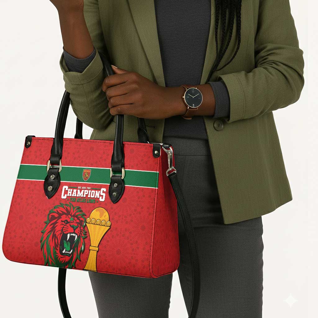 Morocco Champions Football Leather Bag Atlas Lions Rise