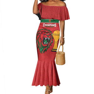 Morocco Champions Football Custom Mermaid Dress Atlas Lions Rise