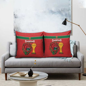 Morocco Champions Football Pillow Cover Atlas Lions Rise