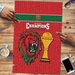 Morocco Champions Football Puzzle Atlas Lions Rise