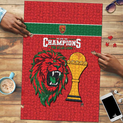 Morocco Champions Football Puzzle Atlas Lions Rise