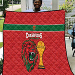 Morocco Champions Football Quilt Atlas Lions Rise