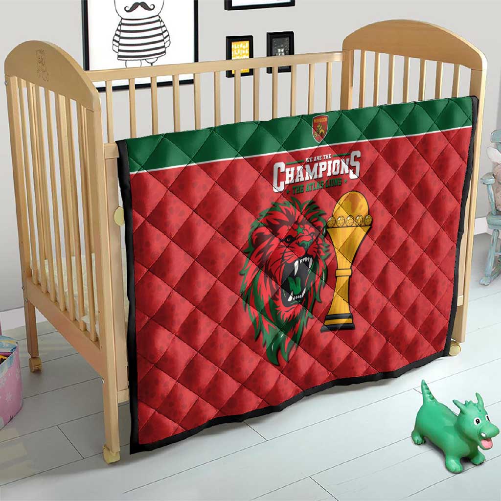 Morocco Champions Football Quilt Atlas Lions Rise