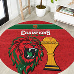 Morocco Champions Football Round Carpet Atlas Lions Rise