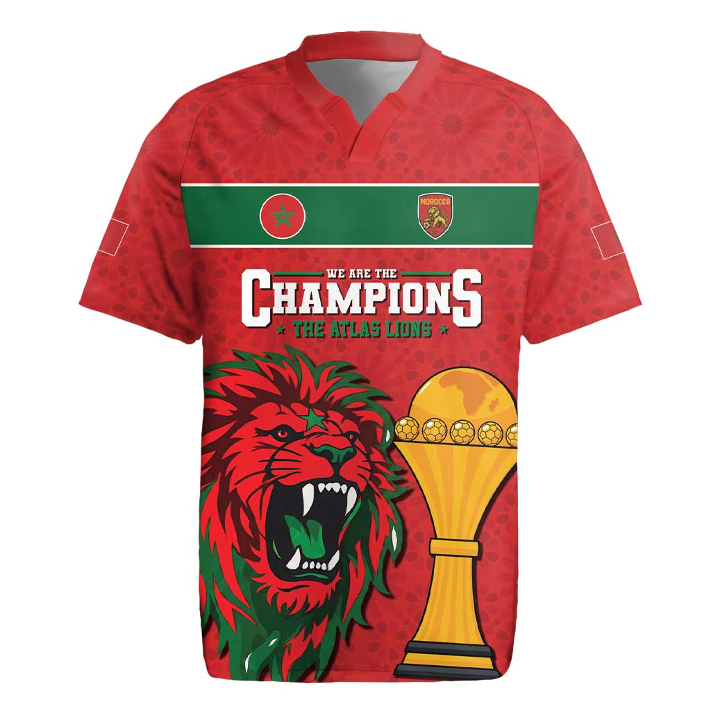 Morocco Champions Football Custom Rugby Jersey Atlas Lions Rise