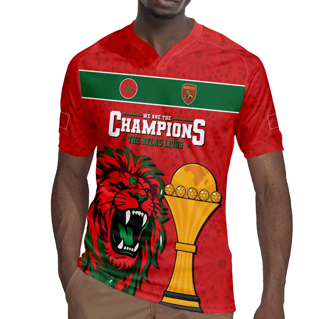 Morocco Champions Football Custom Rugby Jersey Atlas Lions Rise