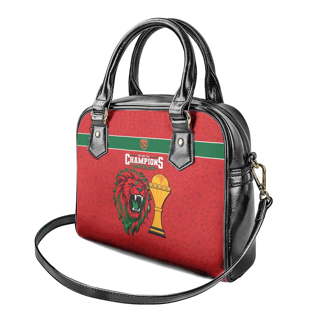 Morocco Champions Football Shoulder Handbag Atlas Lions Rise