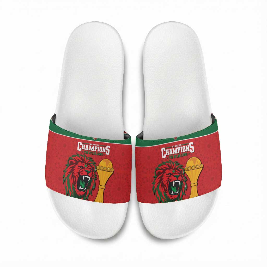 Morocco Champions Football Slide Sandals Atlas Lions Rise
