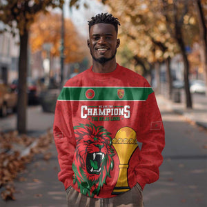 Morocco Champions Football Custom Sweatshirt Atlas Lions Rise