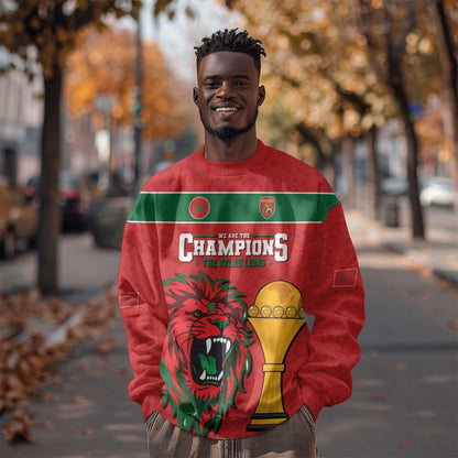 Morocco Champions Football Custom Sweatshirt Atlas Lions Rise