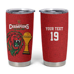 Morocco Champions Football Custom Tumbler Cup Atlas Lions Rise