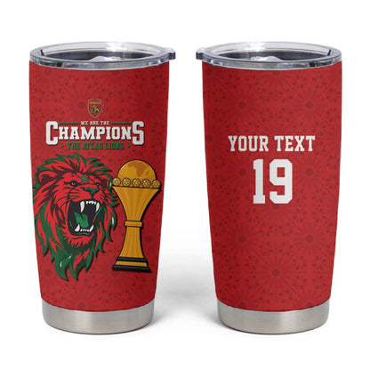 Morocco Champions Football Custom Tumbler Cup Atlas Lions Rise